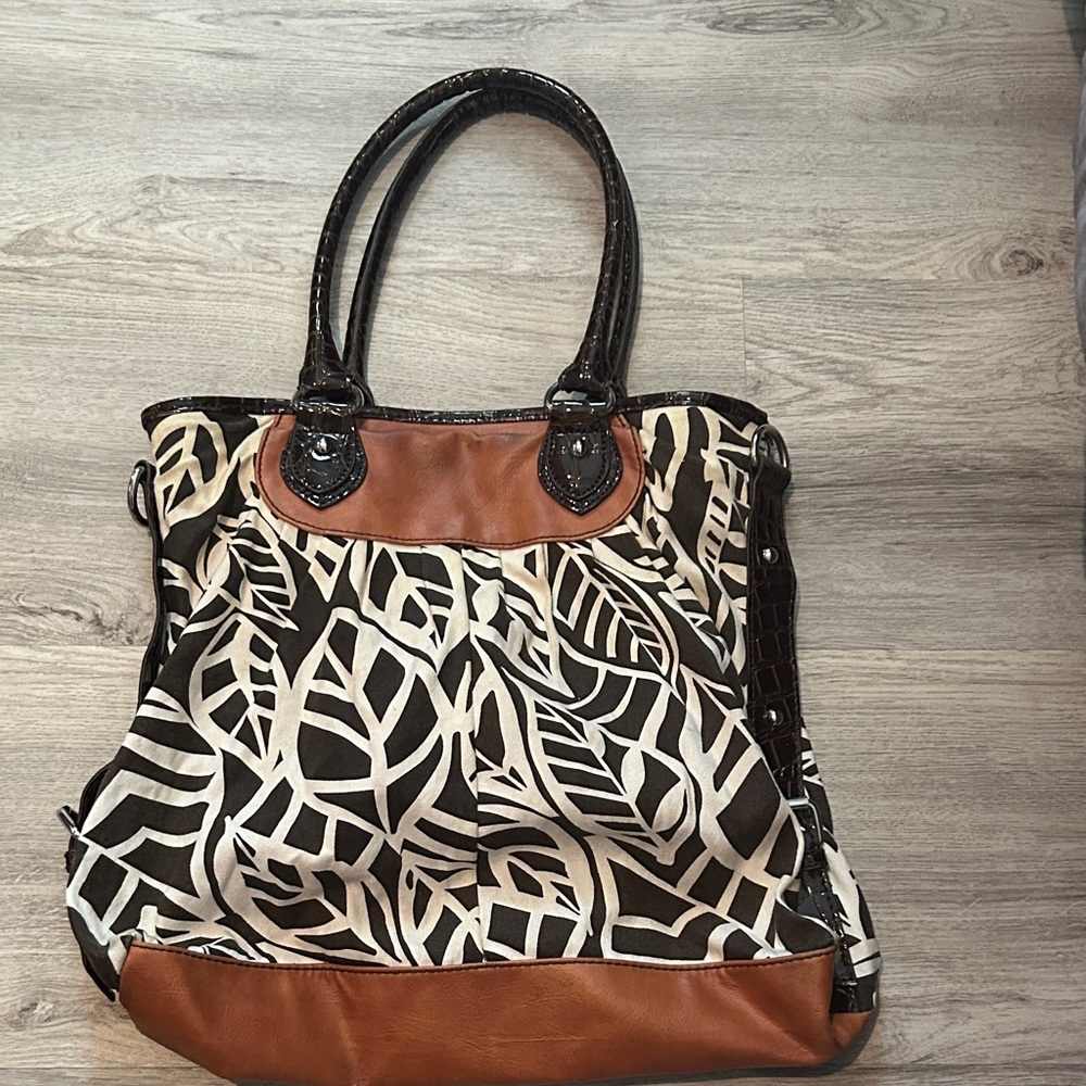 Stylish Black and Brown Women's Tote Bag